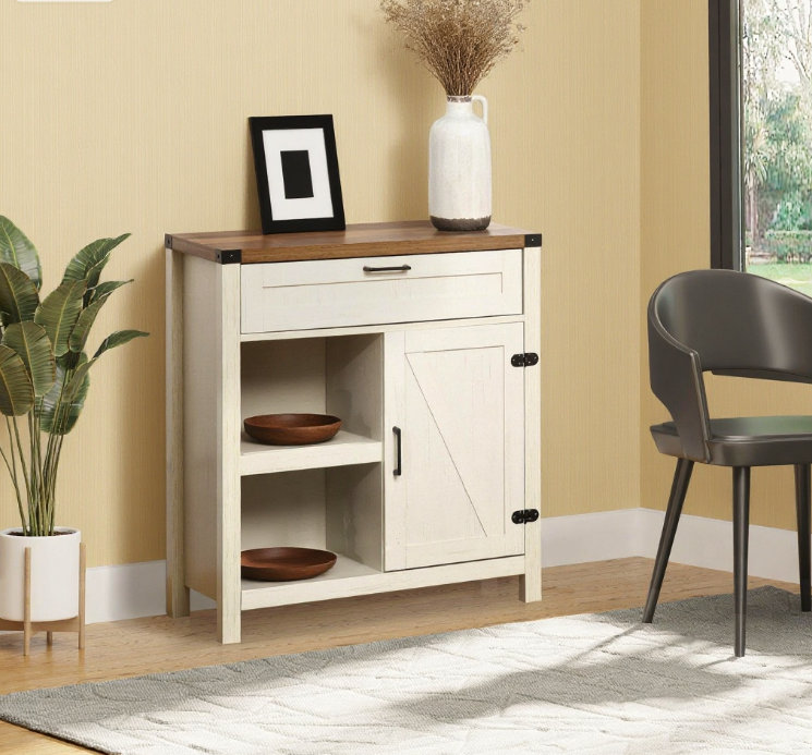 Buffet Farmhouse avec porte de grange