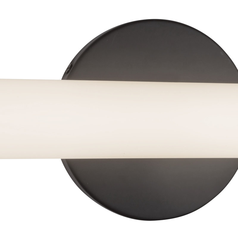 Tectra 36-in Black dimmable LED Wall Sconce, Matte Black