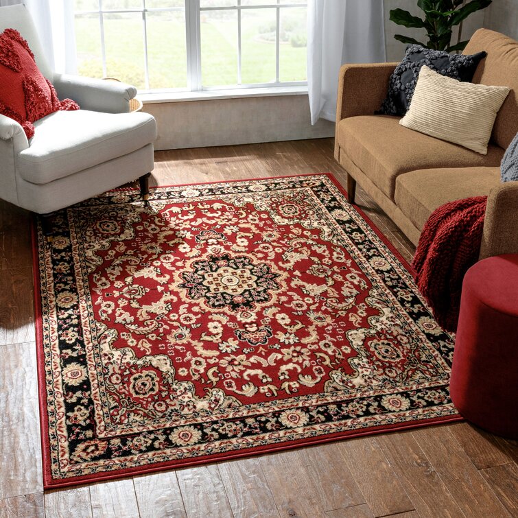 Well Woven Persa Nima Traditional Medallion Persian Red Rug & Reviews