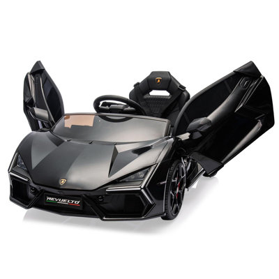 12V Kids Ride On Car, Licensed Lamborghini Revuelto Electric Car For Kids