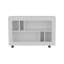 Chariot de table console Lacey H 25,4 po, 5 tablettes, 4 roulettes, chariot de table console-112539408