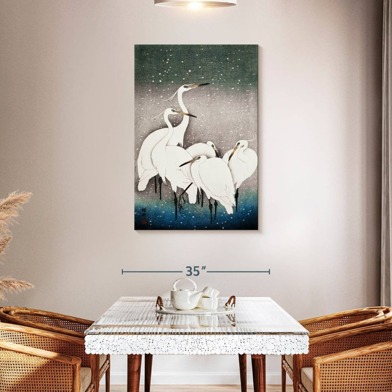 Brampt Group Of Egrets, 45" H x 30" W