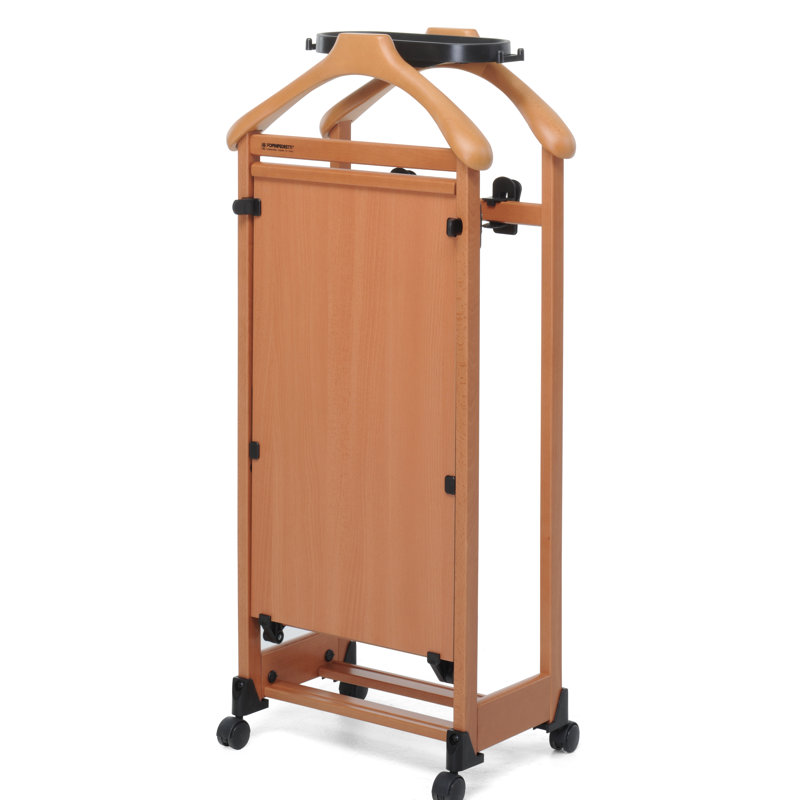 Solid Wood Freestanding Valet Stand, Walnut