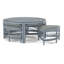 Raffles Rattan Cocktail Table with Benches-71441851-71441873