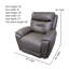Fauteuil inclinable électrique berçant avec repose-tête Point Break