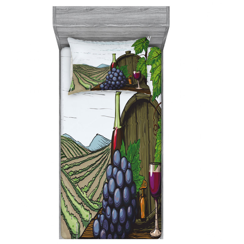 Microfiber Sheet Set, Twin XL Sheet Set with Fitted Sheet