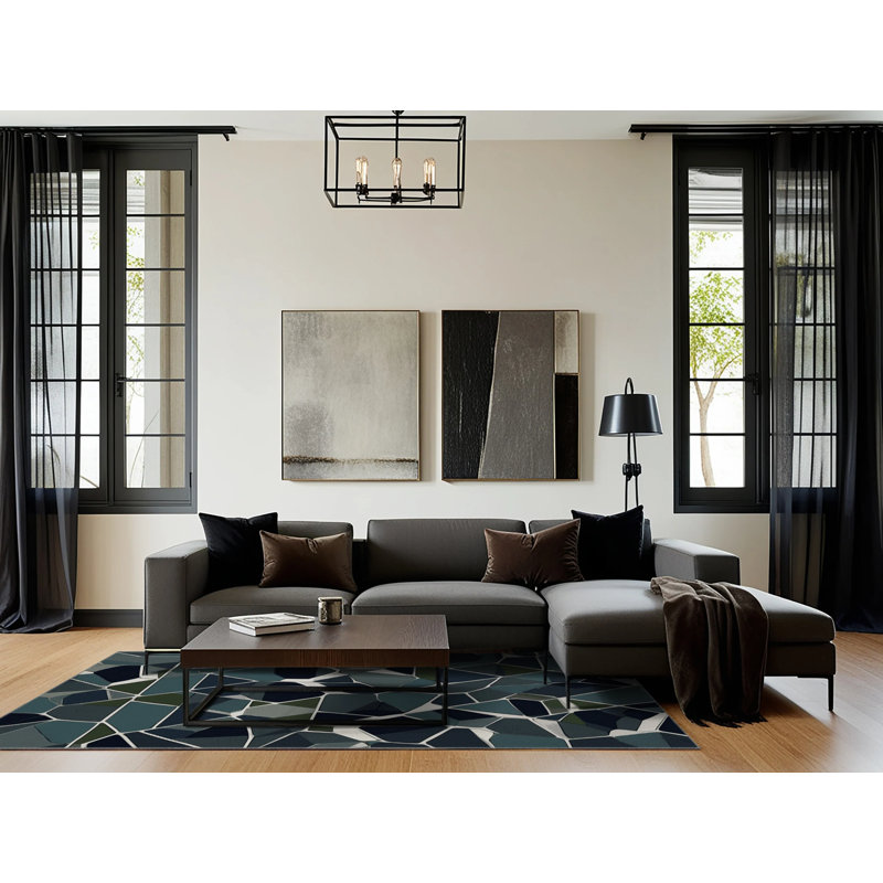 Galactic Hues Rug, Round 6'