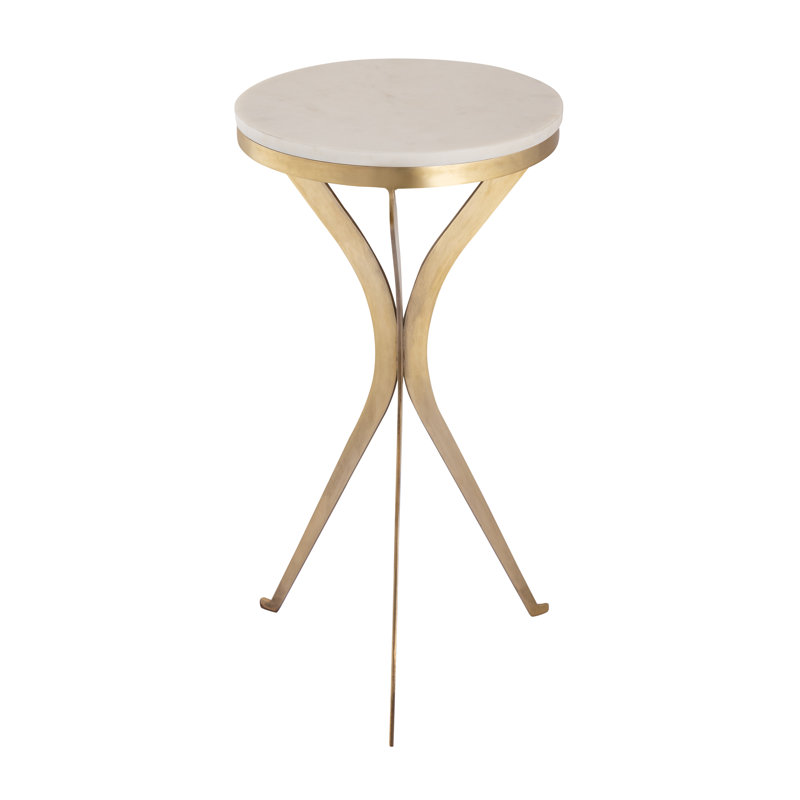 Rowe Accent Table - Aged Brass