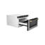 ZLINE Autograph 24 in. Microwave Drawer in Black Stainless Steel and Polished Gold Helix Handle-442560947