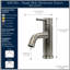 Robinet de salle de bain monotrou avec drain Lulani Aruba-50297492