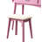 Contemporary Wood Vanity And Stool Set-1899988514