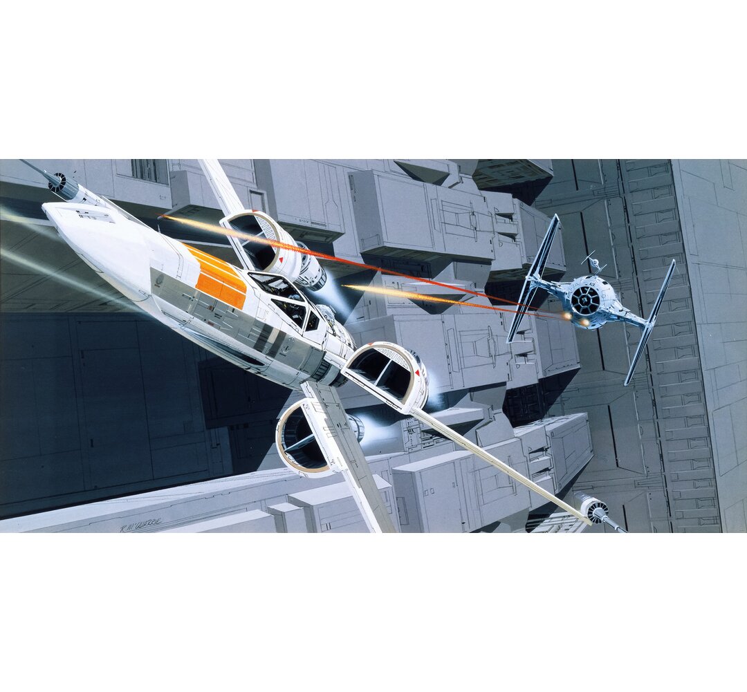 Bildschirmhintergrund Star Wars Classic Rmq X-Wing Vs Tie-Fighter 2,5 m x 500 cm