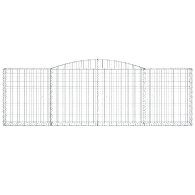 Bacilia Silver Metal Fence Panels Included, 30cm H x 140cm W