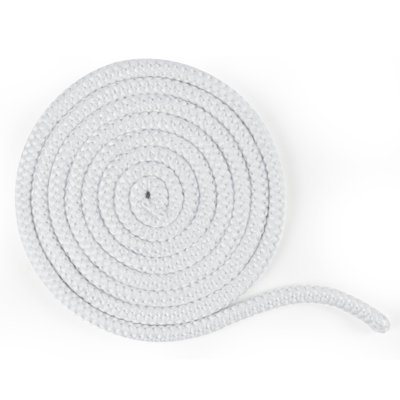1/2 Inch x 10 Feet Fibreglass Sealing Rope (White) - Durable Fireplace Stove Insulation Seal, Reduces Energy Waste