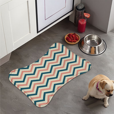 Tapis d'alimentation en os rose 1 pièce