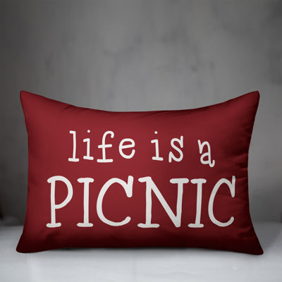 Outdoor Reversible Throw Pillow