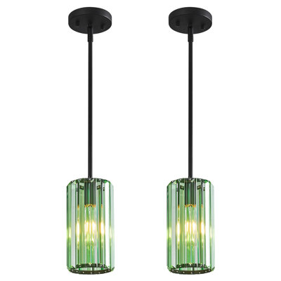 Llinos-Modern Crystal Single Pendant Light With Adjustable Height