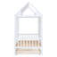 Lit gigogne simple en bois massif blanc - centre de chambre fonctionnel avec