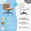 Chaise d'appoint en lin Derril