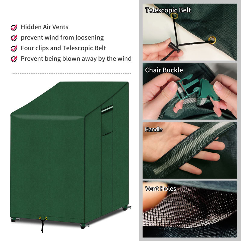 Outdoor Patio Chair Cover, Green