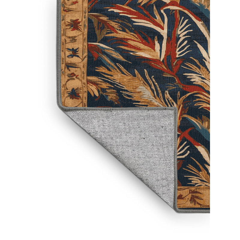 Tapis gris français lavable à la machine, Carré 7 pi