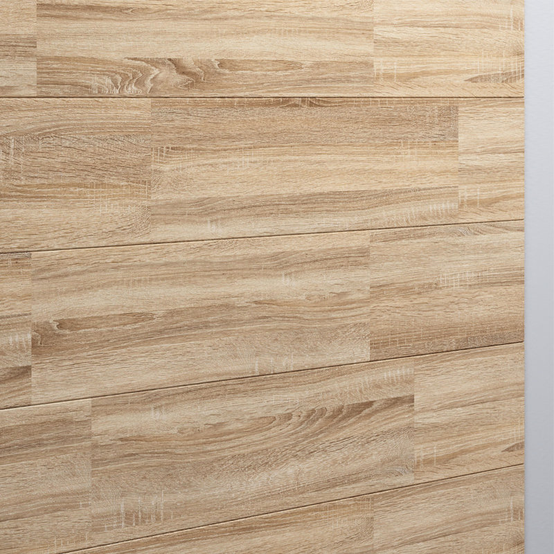 Panneau mural en bois récupéré 6,7 po x 26,8 po Falkirk Stirling, Brun clair
