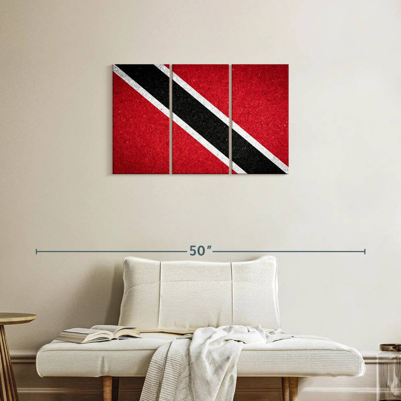 Borges, Trinité-et-Tobago, drapeau national, H 20 po x l 33 po