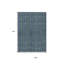 Tapis extérieur lavable rayé bleu 9 pi x 12 pi bleu et vert menthe