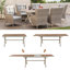 Table de salle à manger extensible chauffée en aluminium avec chaises
