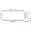 LED Bathroom Mirror Engineered Wood Washroom Wall Mirror Multi Colours-147042859