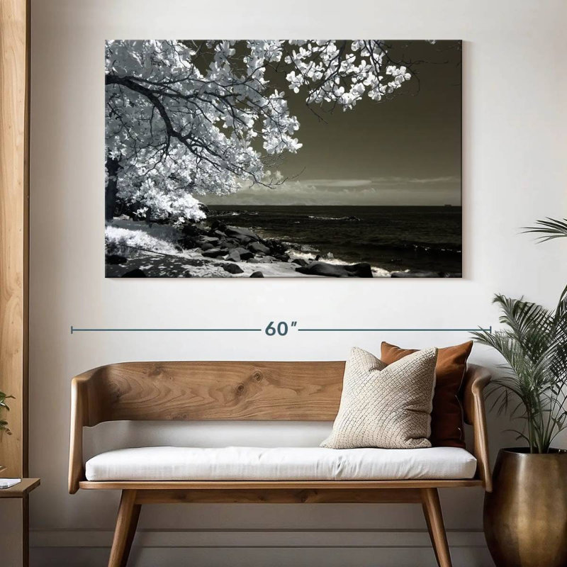 Arbre noir et blanc Harnek, H 34 po x l 51 po