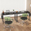Bureau d'ordinateur 31 po avec structure en métal, surface imperméable et sac de rangement - idéal pour le bureau-1676133827-1676133826