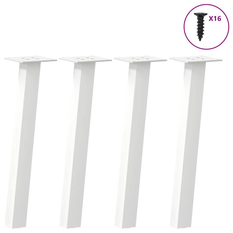Avelien Table Leg, 30cm H x 10cm W x 10cm D, White