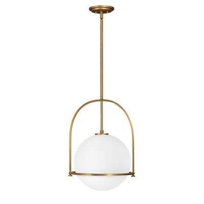 Luminaire suspendu Arie avec abat-jour sphérique