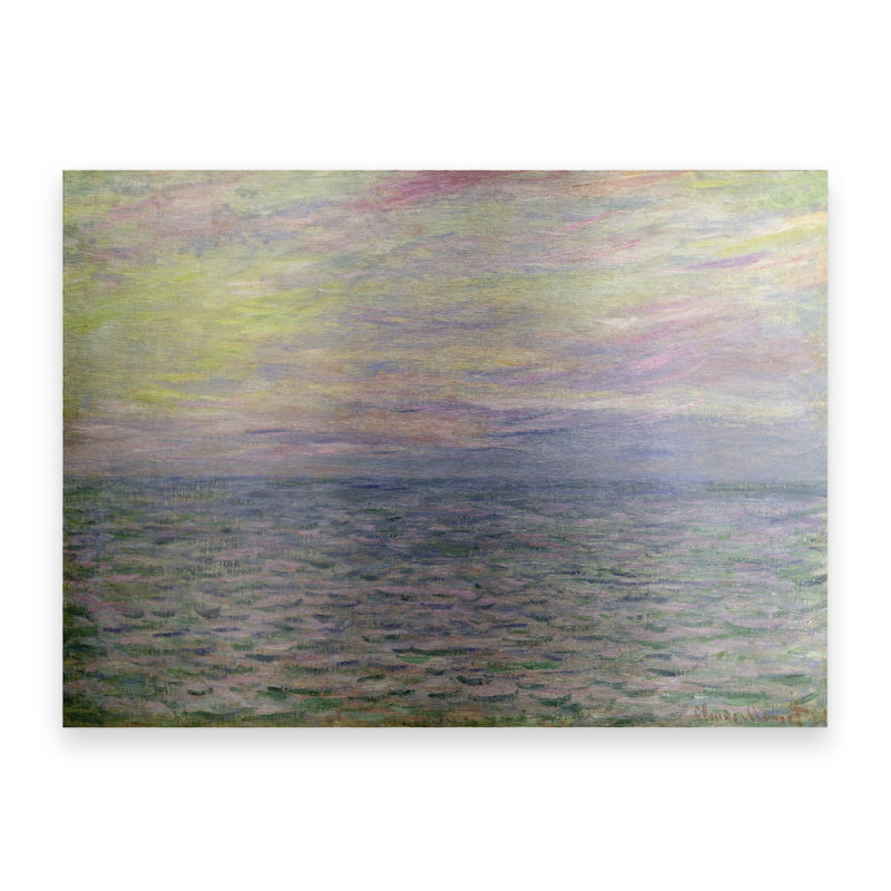 " Coucher De Soleil A Pourville " by Claude Monet