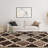 8' X 10' Chocolate Quatrefoil Power Loom Distressed Stain Resistant Area Rug