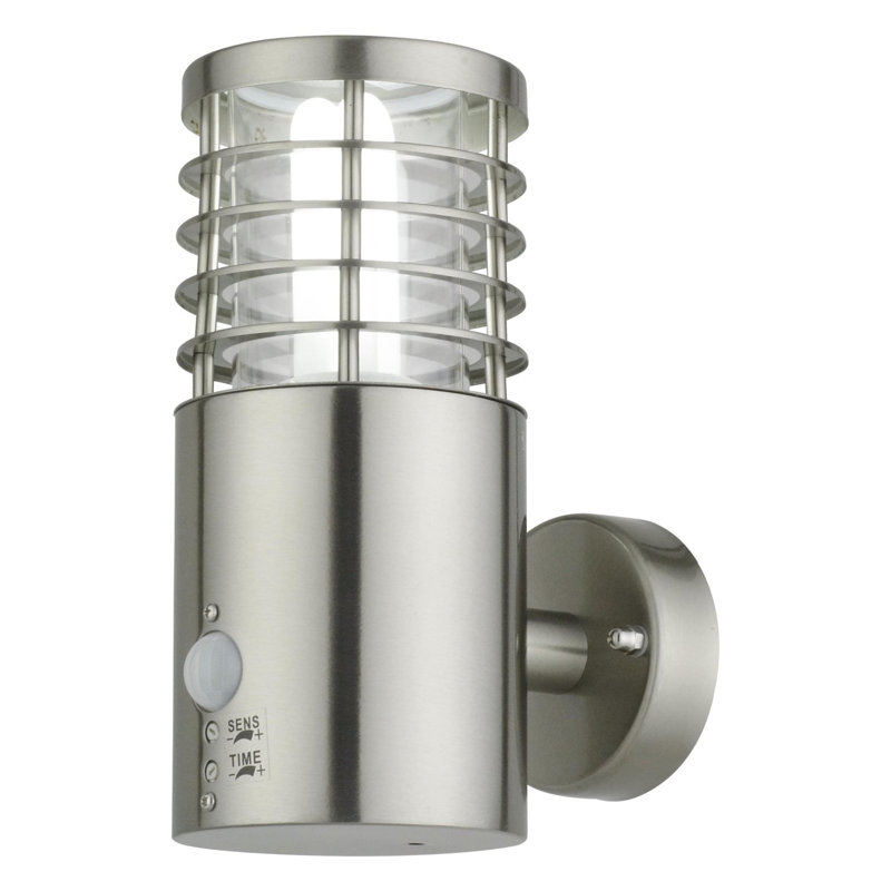 Verne Silver Outdoor Armed Sconce