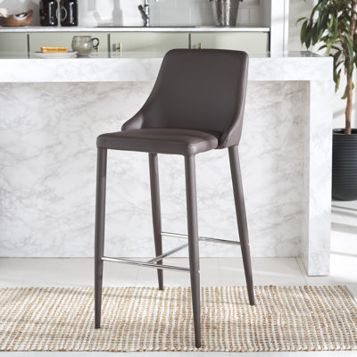 Bohy Upholstered Counter Stool with Metal Frame