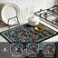 Tapis de vaisselle Vintage Floral 16 x 24 po, tapis de cuisine pour tapis de cuisine très grand et absorbant