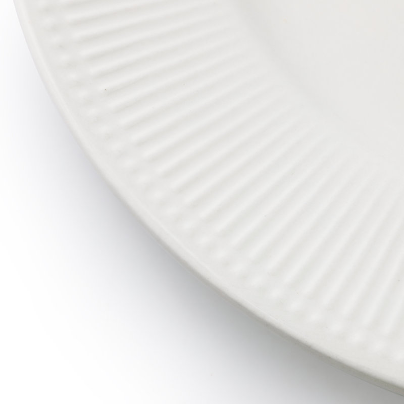 Ensemble de 6 assiettes blanches Elama Gretel