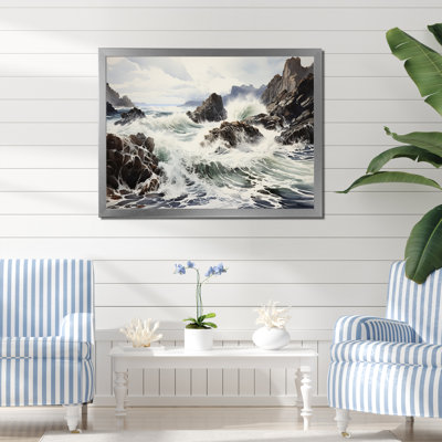 " Rocky Beach Coastal Drama "