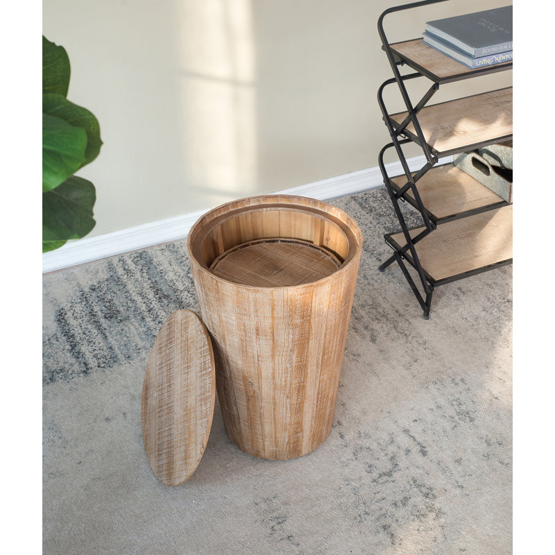 Josee Solid Wood Top End Table Set