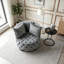 Chaise d'appoint contemporaine rembourrée et capitonnée-156031266