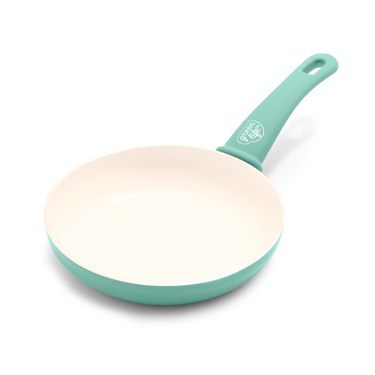  8 Green Ceramic Frying Pan by Ozeri, with Smooth