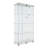 Two-Door  Tawny  Glass Display Cabinet 4 Shelves With Door-1070596516