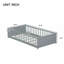 Floor Platform Bed With Built-In Book Storage Rack-1555650658