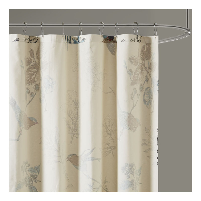 Printed Cotton Shower Curtain