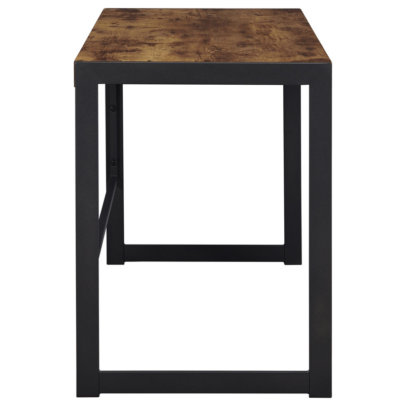 Estrella 2-Piece Office Desk File Cabinet Set Rustic Nutmeg