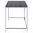 Weathered Grey And Chrome Rectangular Writing Desk
