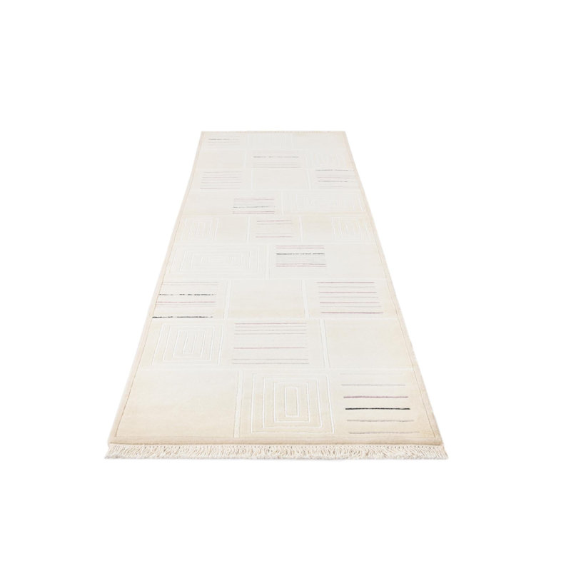 Tapis de couloir ivoire